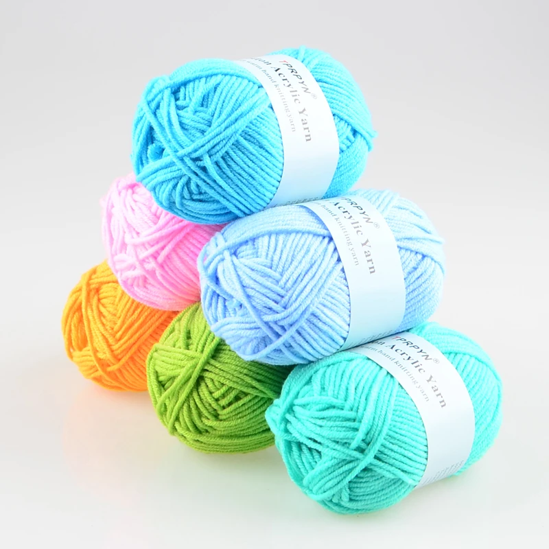 TPRPYN 1Pc=25g 50M Baby Milk Cotton Yarn Acrylic Yarn For Hand Knitting Knit Crochet Yarn DIY Line Thread To Knitted Blanket