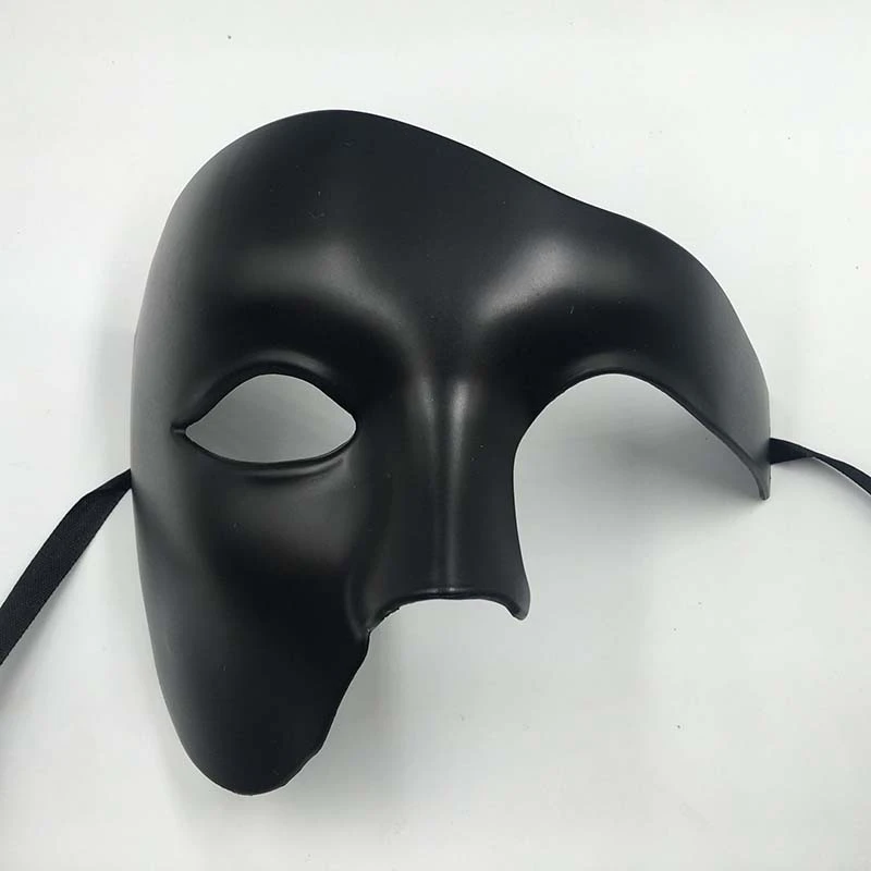 PVC Steampunk Phantom Masquerade Cosplay Mask Plastic Half Face Men/Women Punk Carnival Costume Props