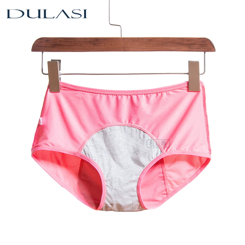 Physiological Panties Women Breathable Sexy Menstrual Leakproof Underwear Mid Waist Warm Healthy For Girls Briefs DULASI