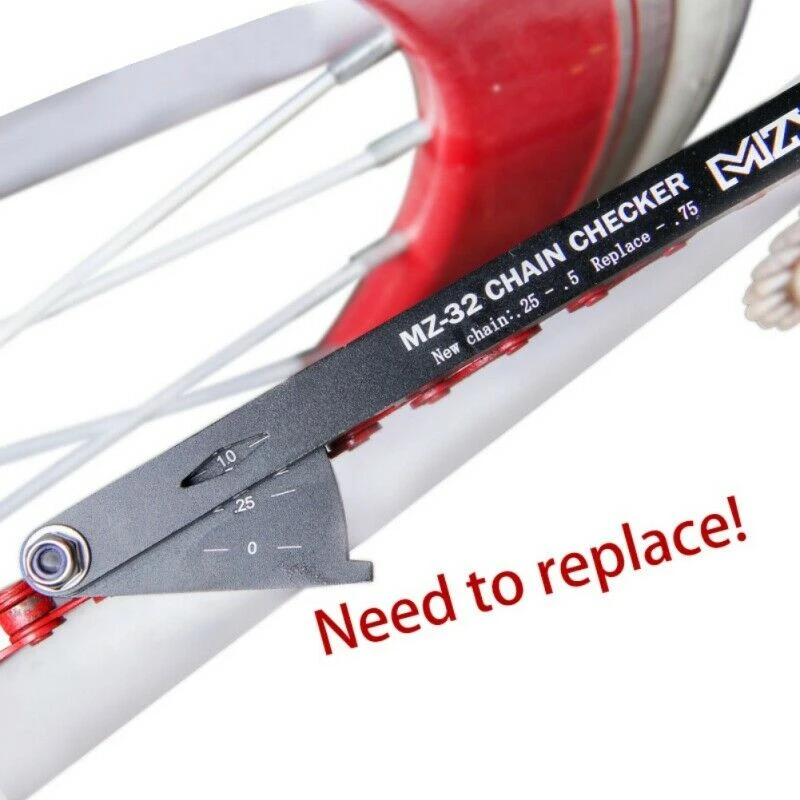 MTB Bicycle Chain Wear Indicator Tool Chain Checker Kits Multi-Functional Mountain Road Bike Chain Tool Cycling Repair Tool