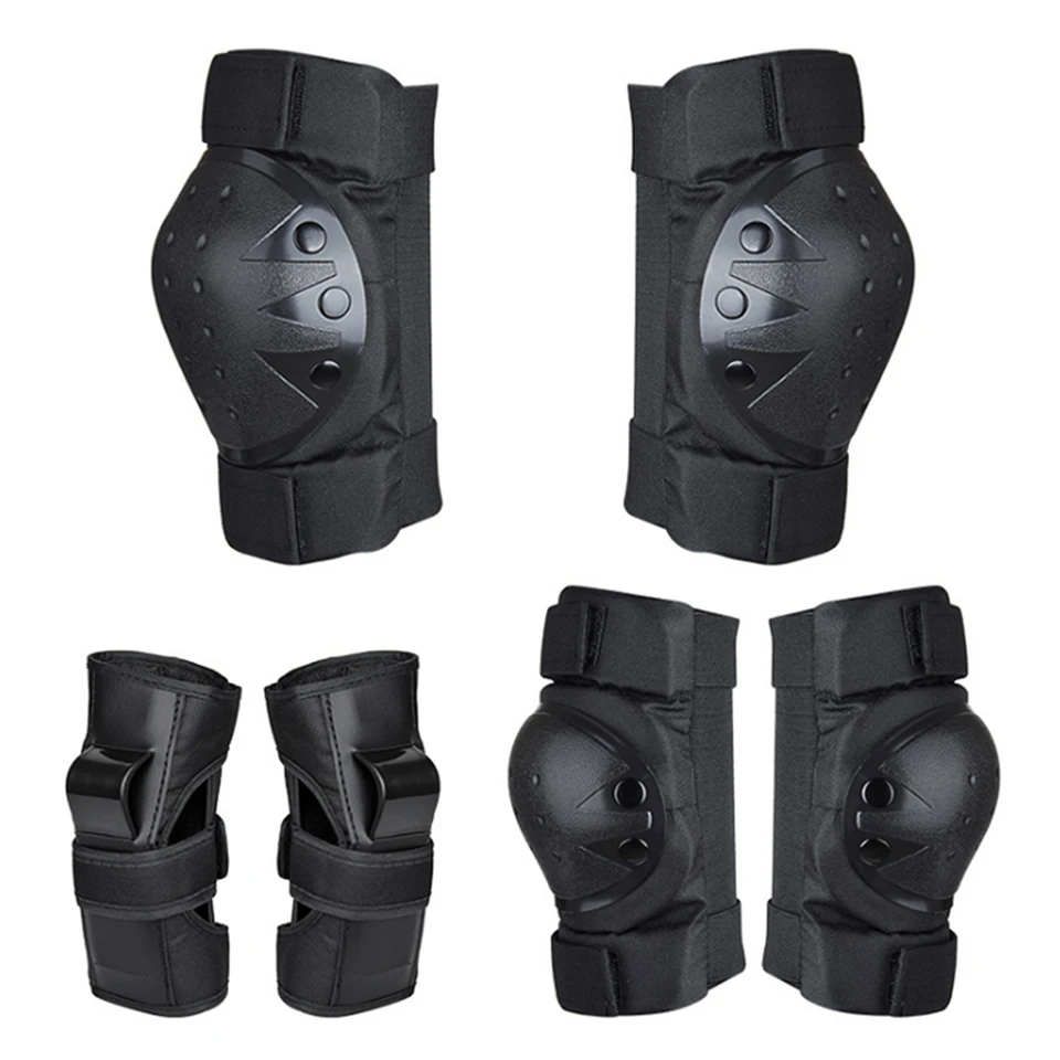 LOCLE 6pcs/Set Adult Child Protective Set Knee Pads Elbow Pads Wrist Protector Protection for Scooter Cycling Roller Skating