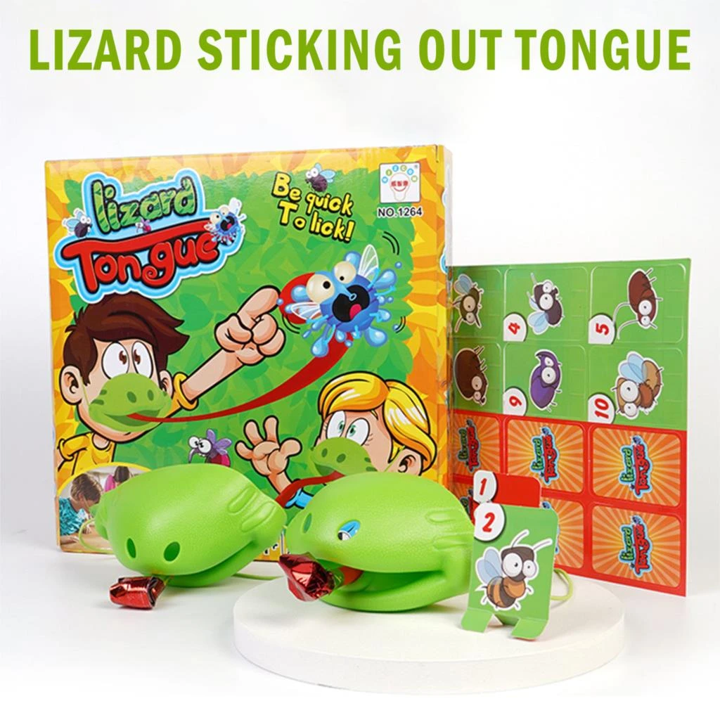 Greedy Chameleon Game Lizard Spit Tongue Toys Children Interactive Funny Game Family Party Game Novelty and funny toys