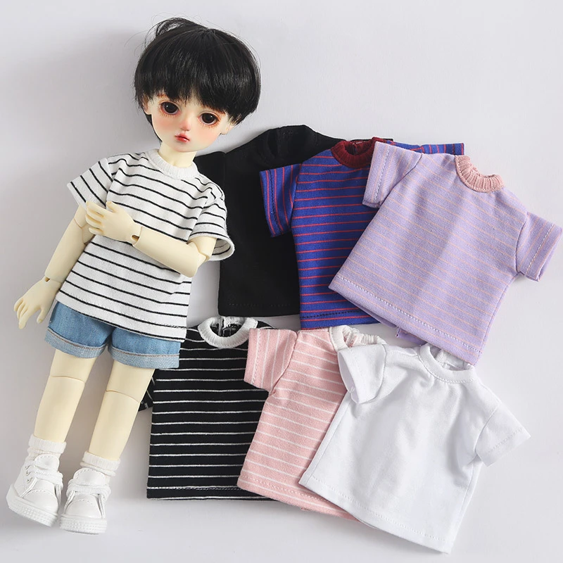 HOUZIWA BJD Doll Accessories Shoes Doll T-Shirt Clothes For Doll 1/6