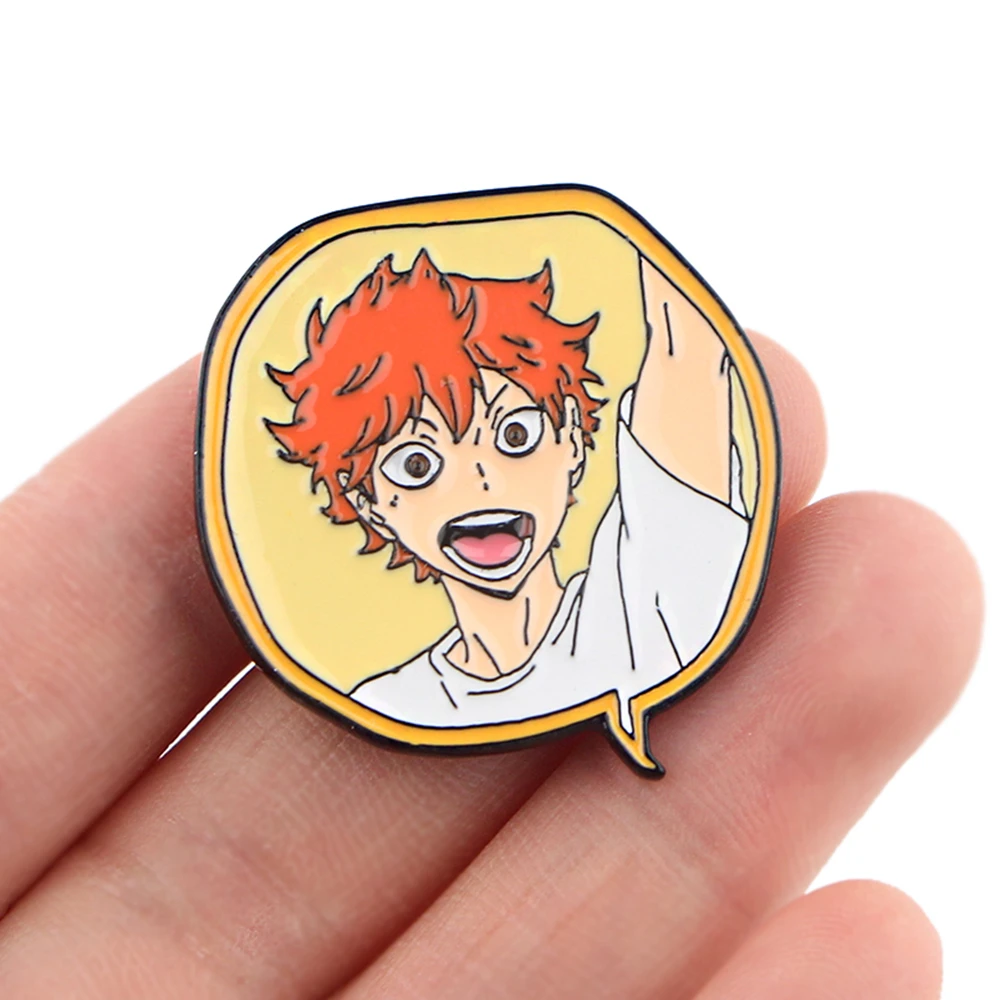 DZ1268 Anime Haikyuu!! Enamel Pins Brooches Women Men Backpack Bags Badge Fashion Lapel Jewelry Kids Friends Birthday Gifts