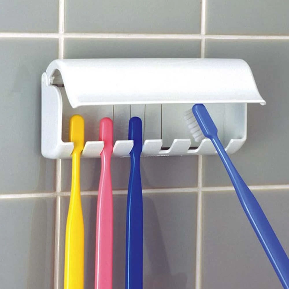 Toothbrush Holder Family Tooth Brush Storage Bathroom Accessories Set Toothbrush Wall Mount Rack Container Bathroom ToolsSet