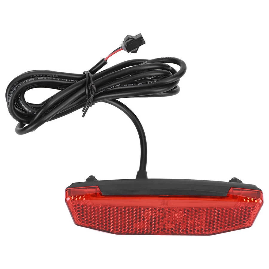 6V-60V E-bike Rear Light Electric Bicycle Tail Light E-scooter Night Safety LED Warning Rear Lamp Waterproof/SM Connector