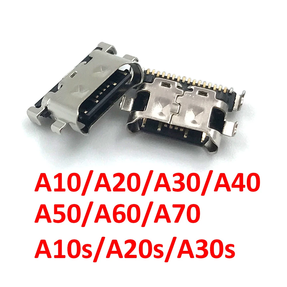 5Pcs Type-C USB Charger Jack Connector socket charging port For Samsung A10S A20s A30s A50s A10 A20 A30 A50 A70 A52 A72 A32 A02s
