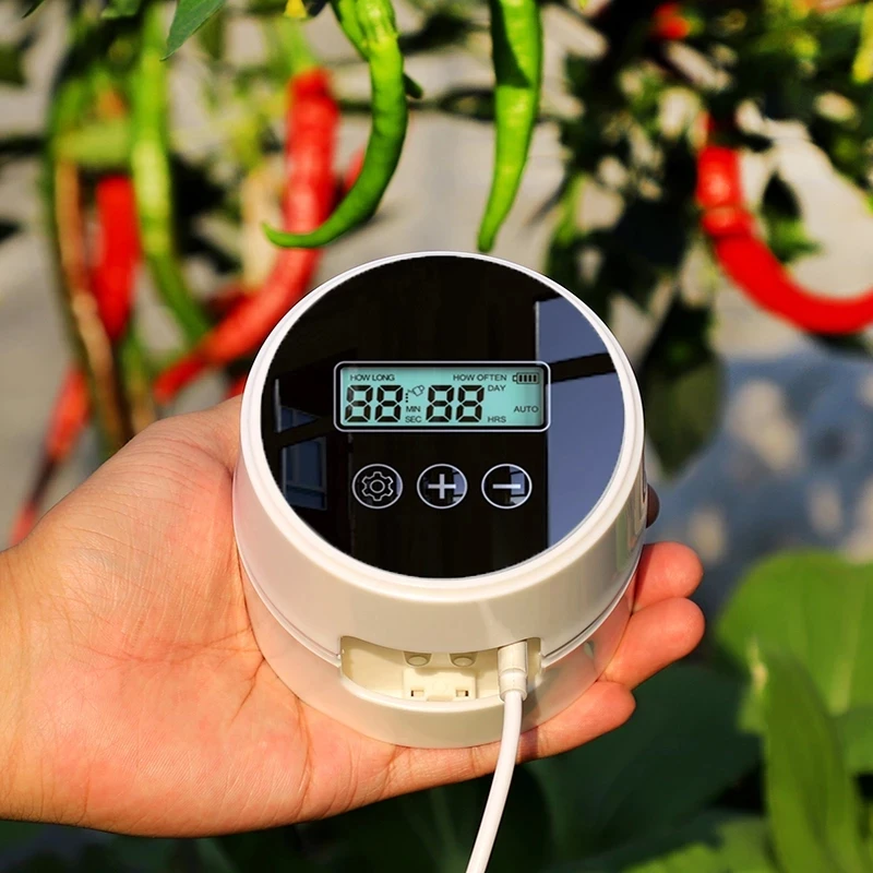 Intelligent Drip Irrigation System Set Single Pump Automatic Watering Device Timer Garden Self-Watering Kit for Flowers