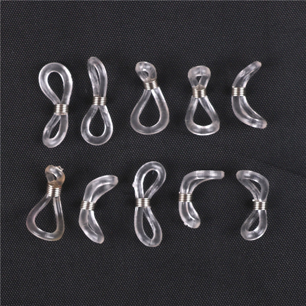 40pcs Eyeglasses Sunglasses Spectacle Chain Rope Holder Strap Rubber Loop End Eye Glasses Retainer End Loop Connector DIY