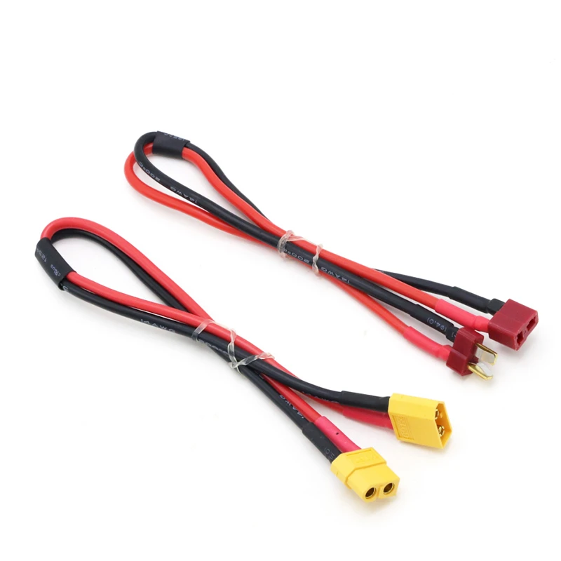 Female Deans XT60/T plug to Male XT60/T Connector Adapter 14AWG 30cm Extension Cable Leads Adapte For RC Lipo Battery