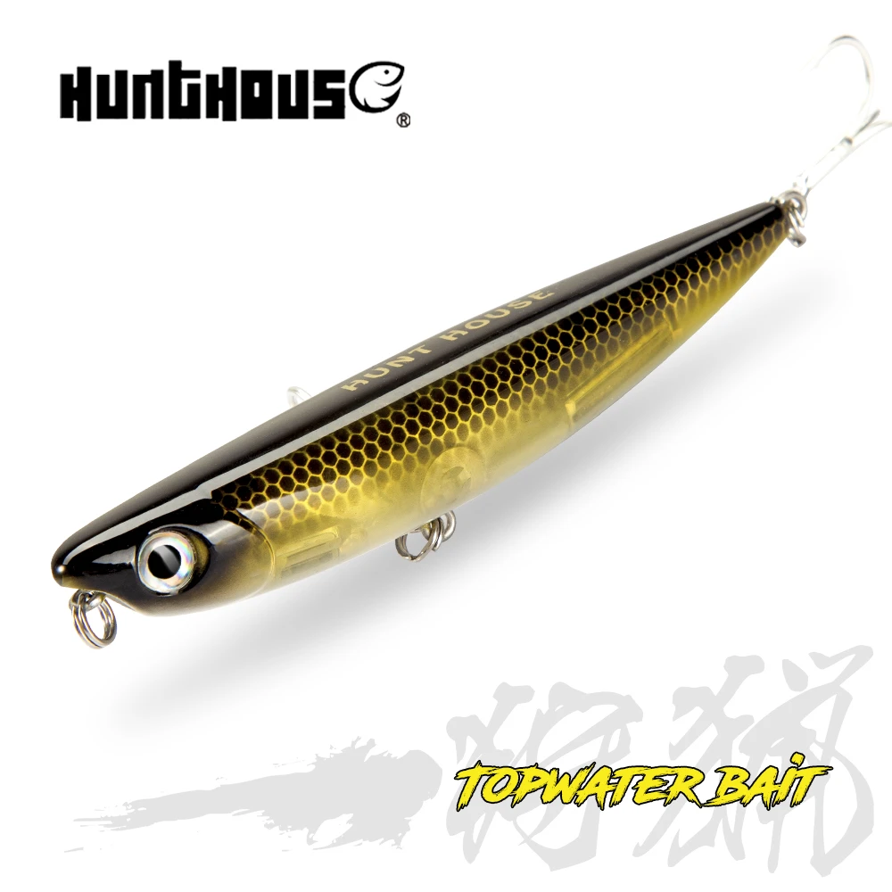 HUNTHOUSE D02 Sparrow Pencil Surface Fishing Lure Wobblers 90/120mm 11.5/26g Topwater Fishing Top Walkers The Best Bass Surface