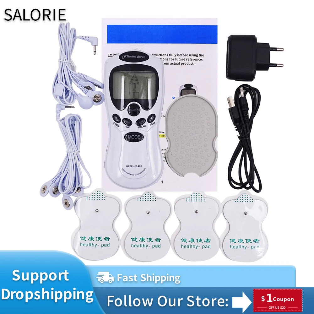 EMS Tens Machine Physiotherapy Electric Tens Unit Relaxation Belly Body Massager Health Care Muscle Stimulator Electrostimulator