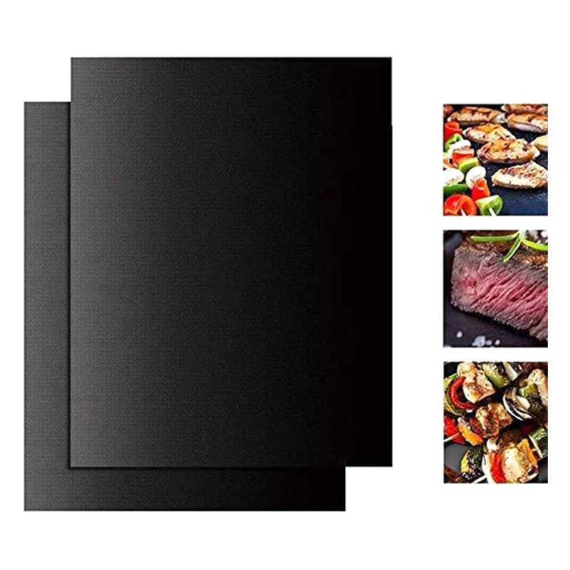 33x40cm Reusable Non-stick BBQ Grill Mat 0.08mm Thick PTFE Barbecue Baking Liners Cook Pad Microwave Oven Tool