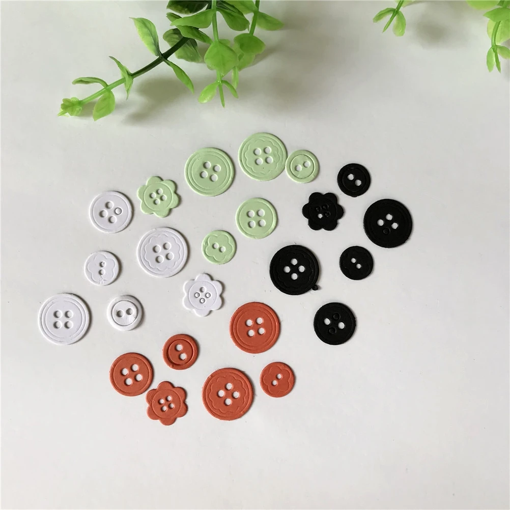 Small Button Cute Metal Cutting Dies Stencil for DIY Scrapbooking Photo Album Paper Card Decorative Craft Die cuts