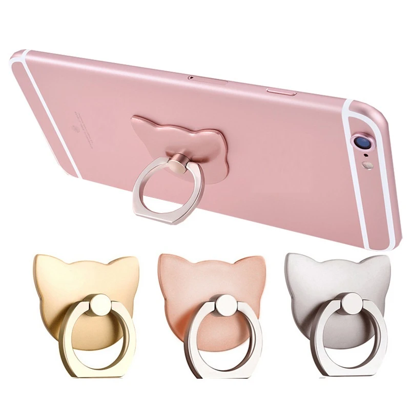 Finger Ring Phone Stand Smartphone Holder For iPhone XS Huawei Samsung cell Mobile Cat Socket Stand