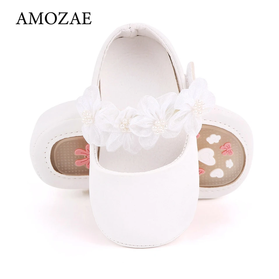 New Cute Floral Baby Girls Shoes For Newborn 2021 Infant Toddler Girl Princess Shoe Soft Sole Prewalker Anti-slip Baby Shoes