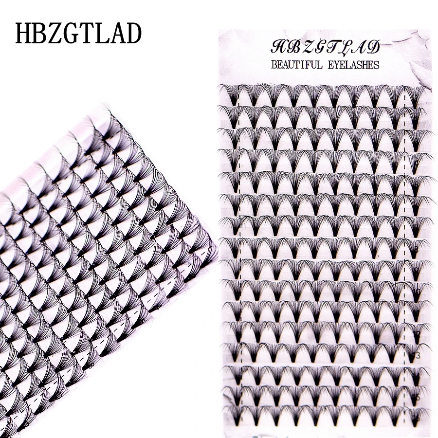 HBZGTLAD Premade Russian Volume Fans 6D/10D/20D Mink Eyelashes short Stem C/D/DD curl Lash Pre made Eyelash Extensions Supplies