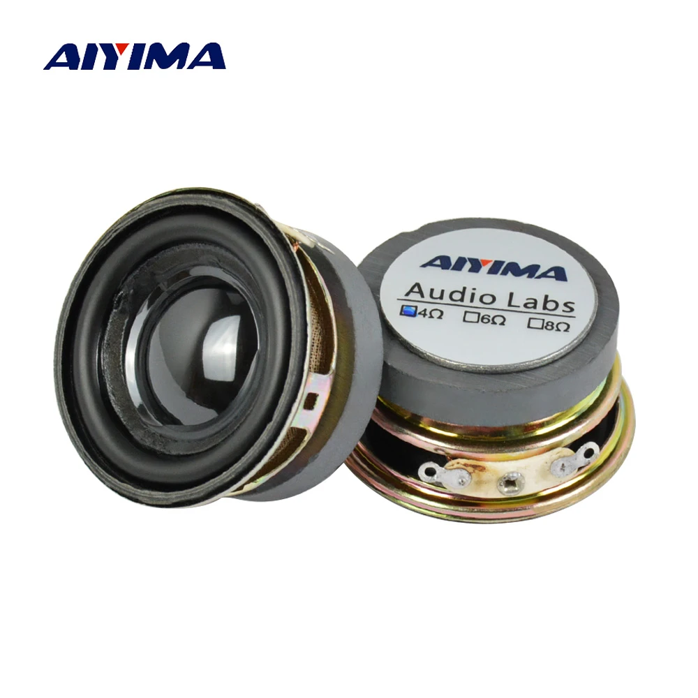 AIYIMA 2Pcs 1.5 Inch Full Frequency Sound Speaker 40MM 4 Ohm 3W Bluetooth Speaker PU Basin Loudspeaker For Audio Amplifier DIY
