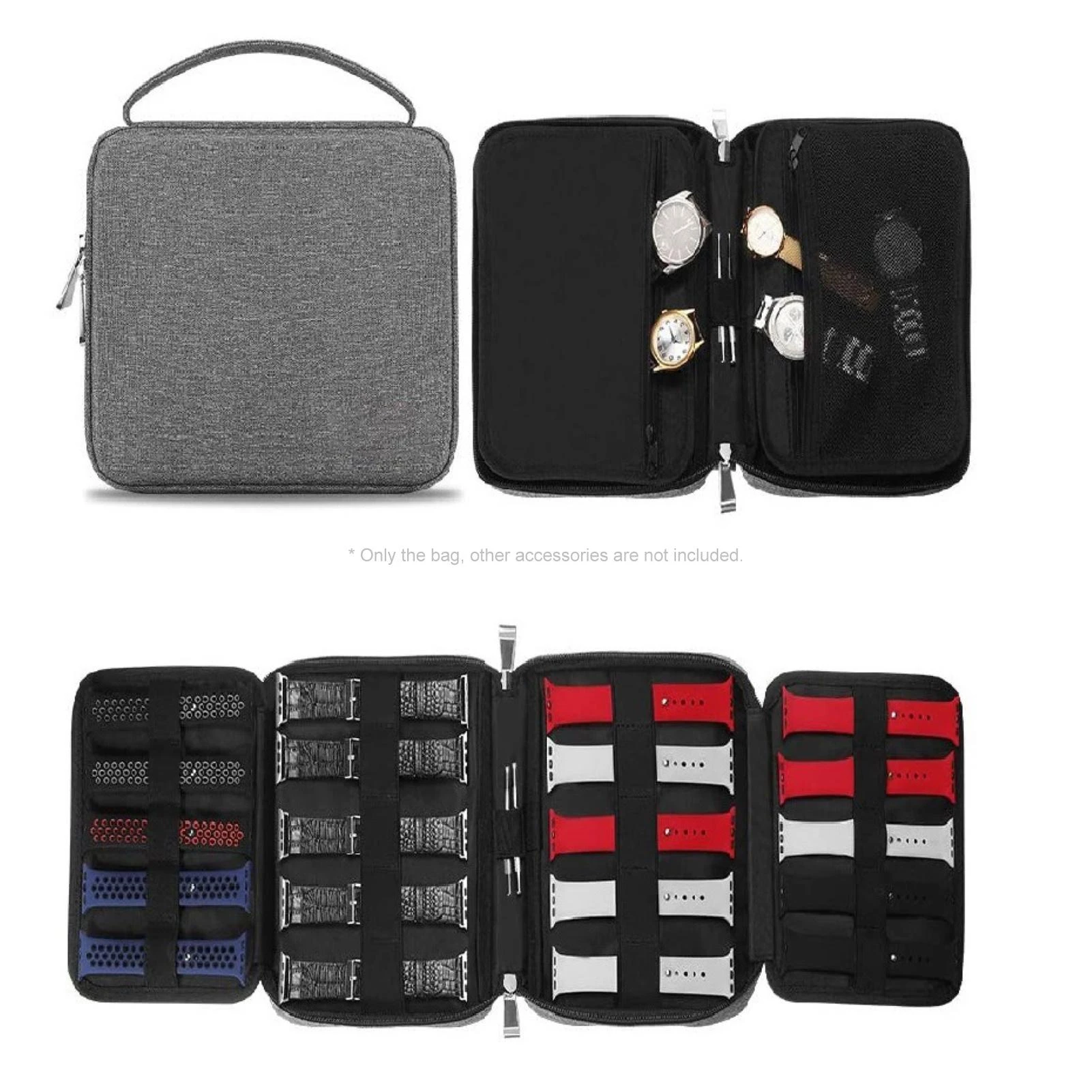 HOT SALES!!! New Arrival Portable Watch Band Strap Organizer Storage Bag USB Cable Carrier Travel Handbag Wholesale Dropshipping