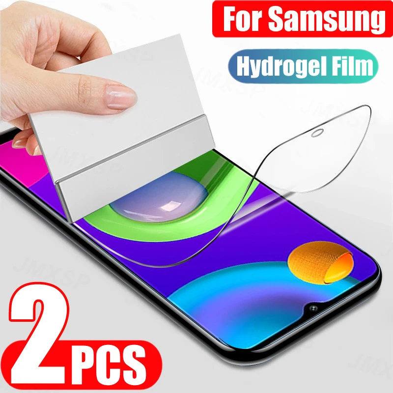 2Pcs Hydrogel Film For Samsung Galaxy A02 A12 A22 A32 A42 A52 A72 Screen Protector For Samsung F41 F62 M02 M12 M32 M42 M62 Film