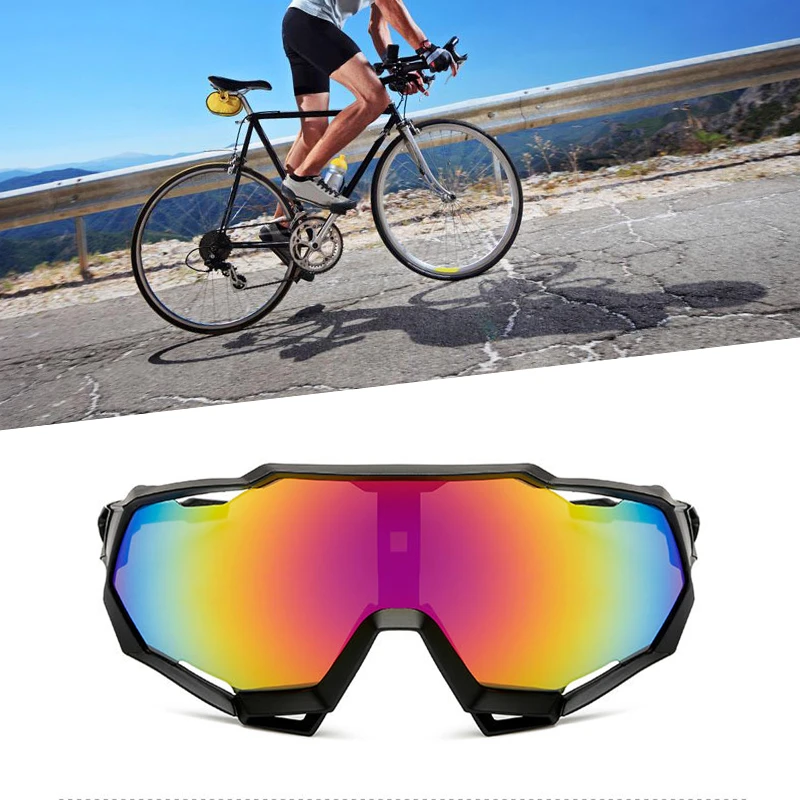 2021 Cycling Glasses Sport Sunglasses Mtb Mountain Bike Road Riding Biking Bicycle Eyewear Goggles UV400 Protection for Men