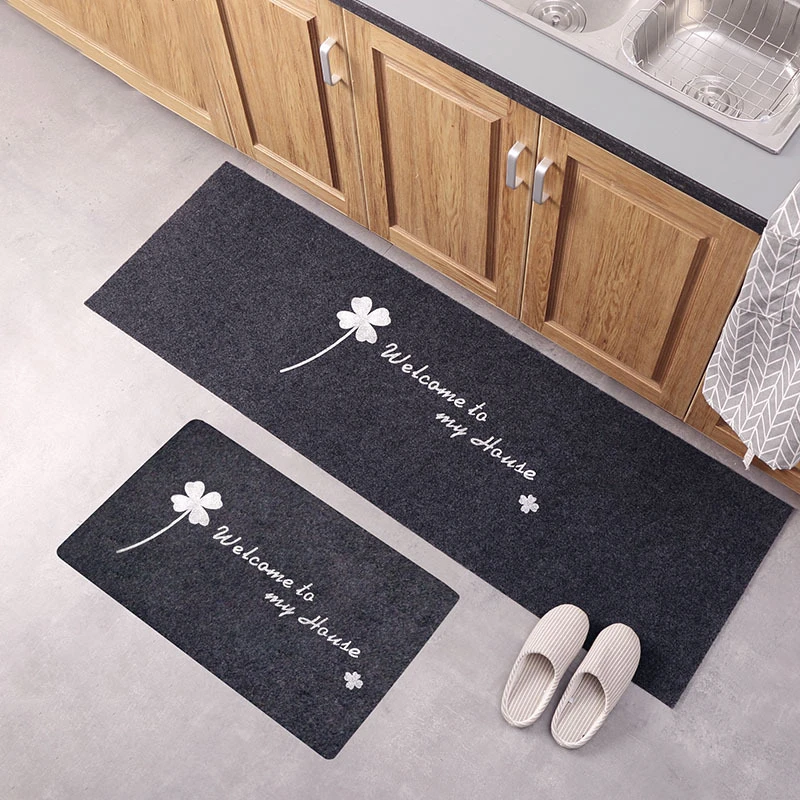 Washable Non-slip Long Kitchen Floor Mat Bathroom Entrance Door Mat Bedroom Living Room Bedside Area Rugs