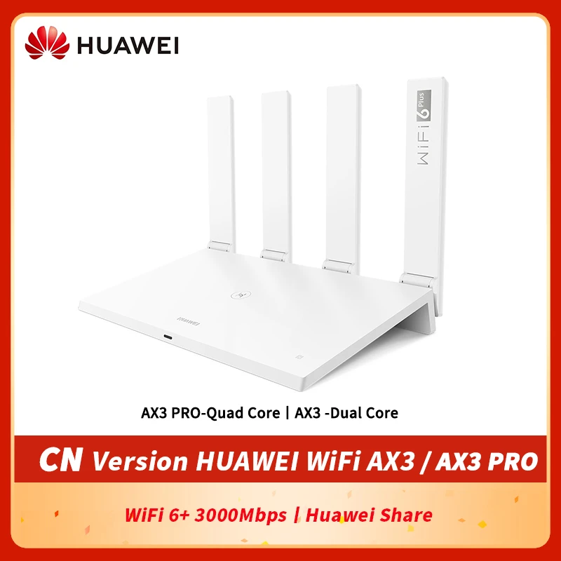 CN Version HUAWEI WiFi AX3 Pro Quad Core WiFi 6+ 3000Mbps Wireless Router Huawe WiFi AX3 Dual Core Amplifier NFC Easy Setup