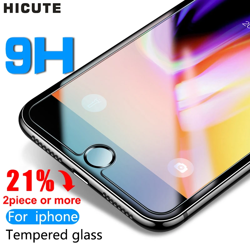 Protective Glass on the For iPhone X XS Max XR 11 12 Tempered Glass For iPhone 7 8 6 6s Plus 12 mini 11 Pro Max Screen Protector