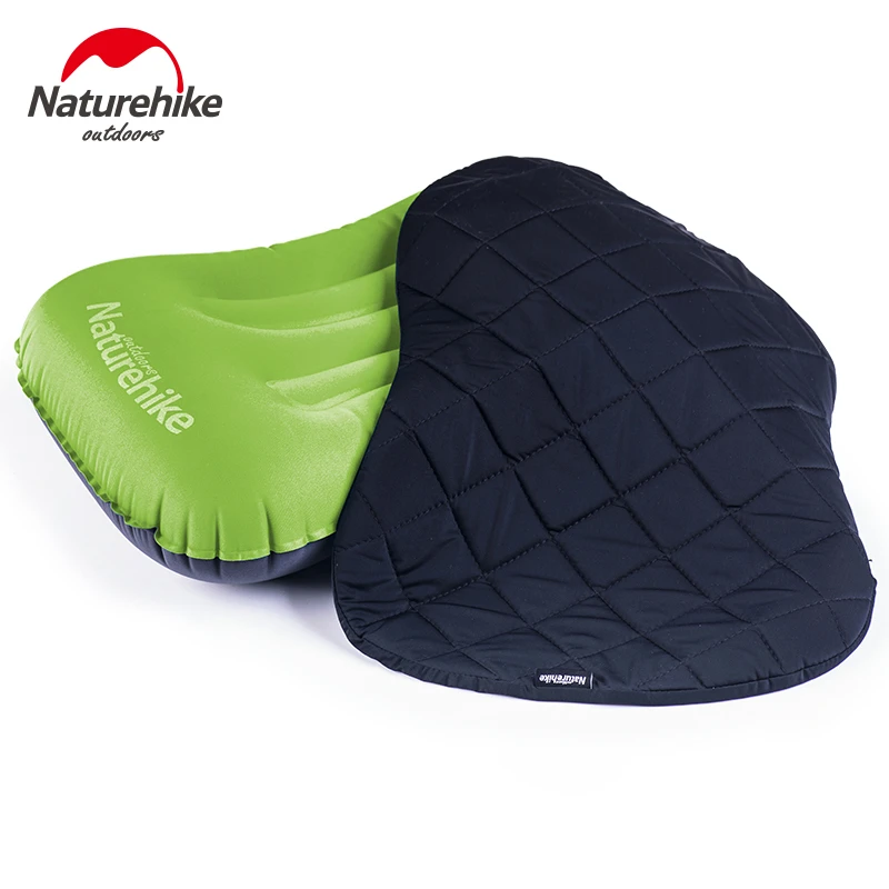 Naturehike Camping Pillow TPU Ultralight Outdoor Pillow Inflatable Pillow Compressible Neck Pillow Headrest Cover Travel Pillow