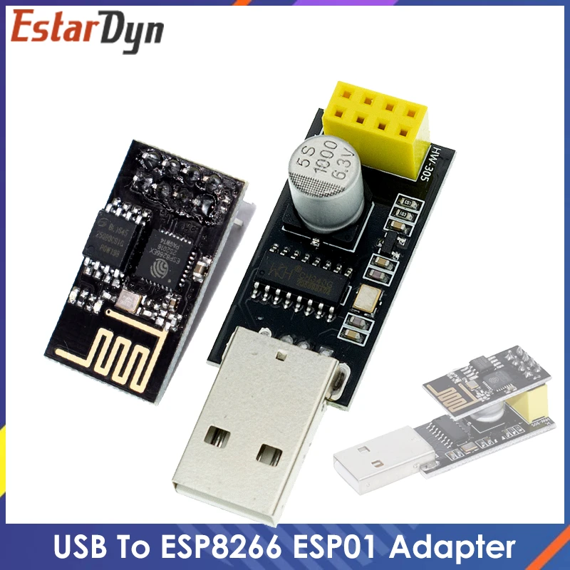 ESP01 Programmer Adapter UART GPIO0 ESP-01 Adaptater ESP8266 CH340G USB to ESP8266 Serial Wireless Wifi developent Board Module