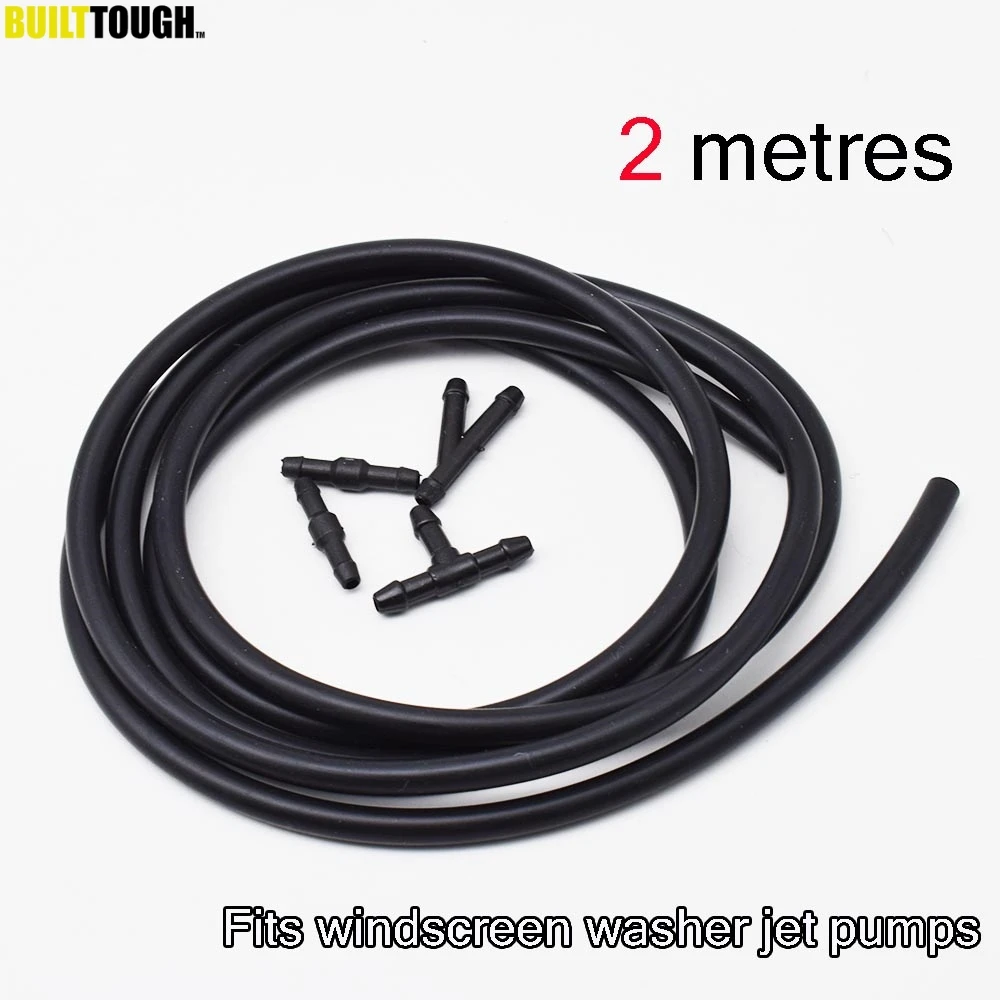 Universal 5pcs/Set DIY Auto Wiper Blade Windshield Washer Hose Pipe 2 Meters Automotive Blades Car Accessories Styling
