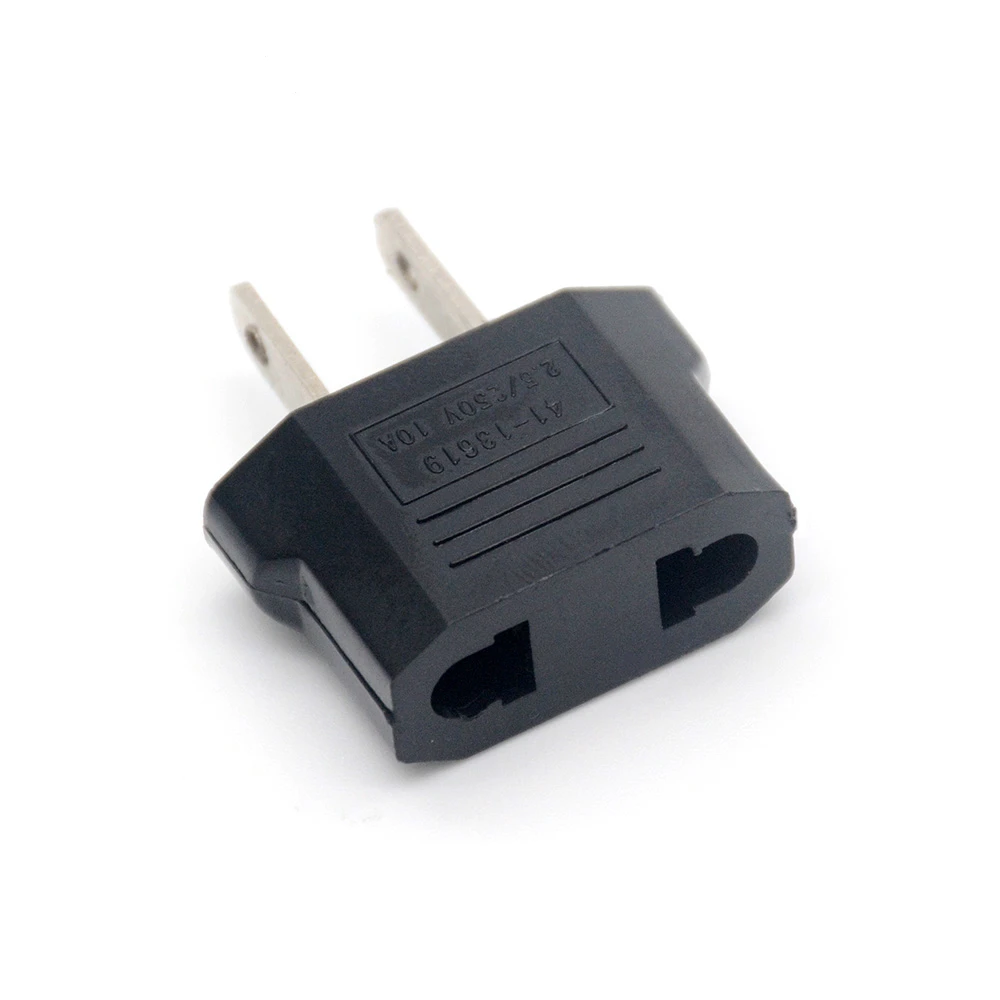 1/2/5Pcs EURO EU To US Travel Power Plug Adapter Converter Travel Conversion European To American Outlet Plug Adapter