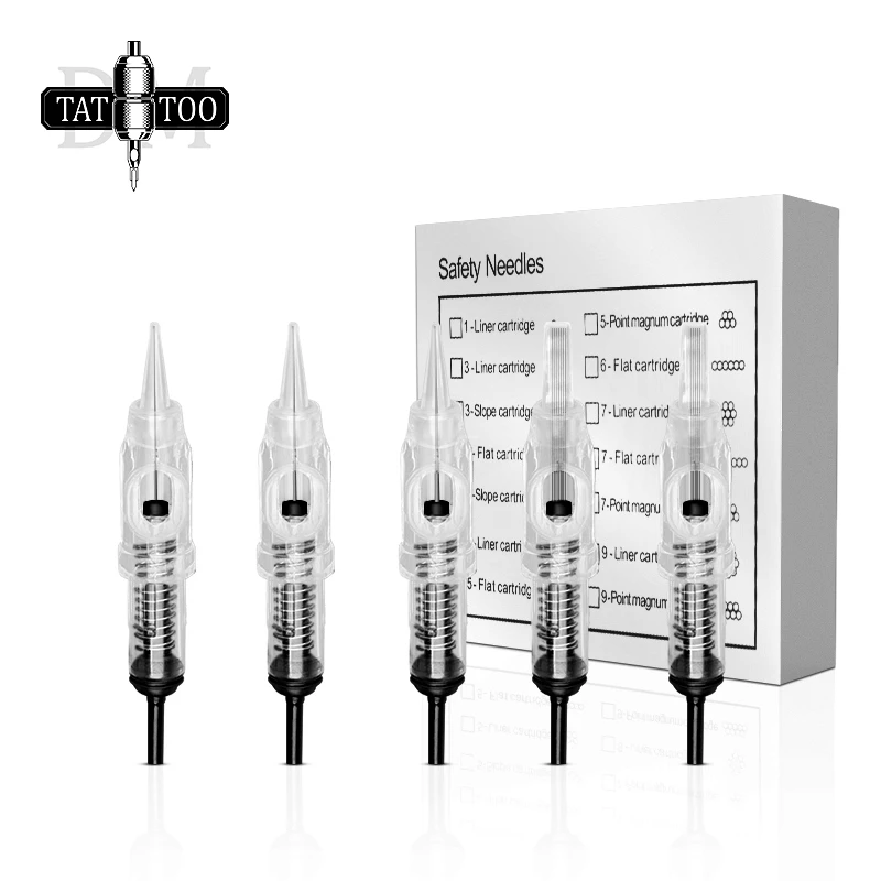 Disposable Eyebrow Tattoo Needles 1R 3R 5R 5F 7F Sterilized Microblading Permanent Makeup Cartridge Needles