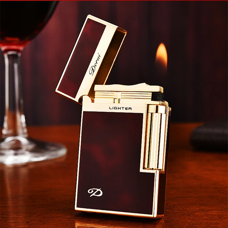 2020 Bussiness Gas Lighter Compact Jet Butane Engraving Metal Gas PING Bright Sound Cigarette lighter Inflated No Gas With Box