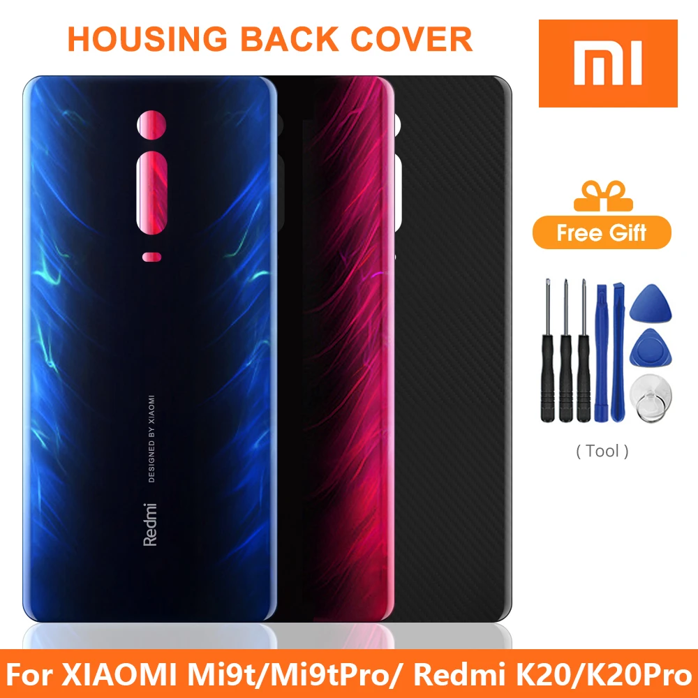 Battery Cover For Redmi K20 K20Pro Rear Glass Door Case For Xiaomi Mi9t Pro Back Glass Replacment For Xiaomi Mi9t
