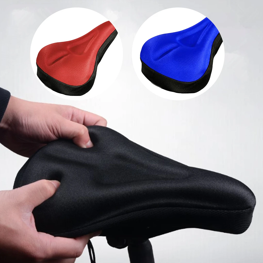 MTB Seats GEL Silicone Sponge Bicycle 3D Soft Gel Saddle Seat Cover Cushion Pad Waterproof Universal Bike Seats Bike Accessories