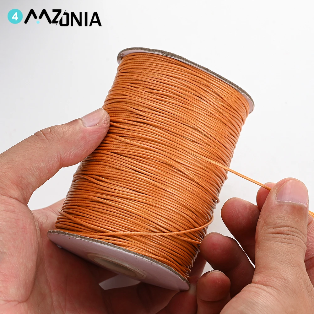 0.5/0.8/1.0/1.5/2.0mm Colorful Waxed Cord Waxed Thread Cord String Strap Jewelry Making For Bracelet Necklace For Leather Craft