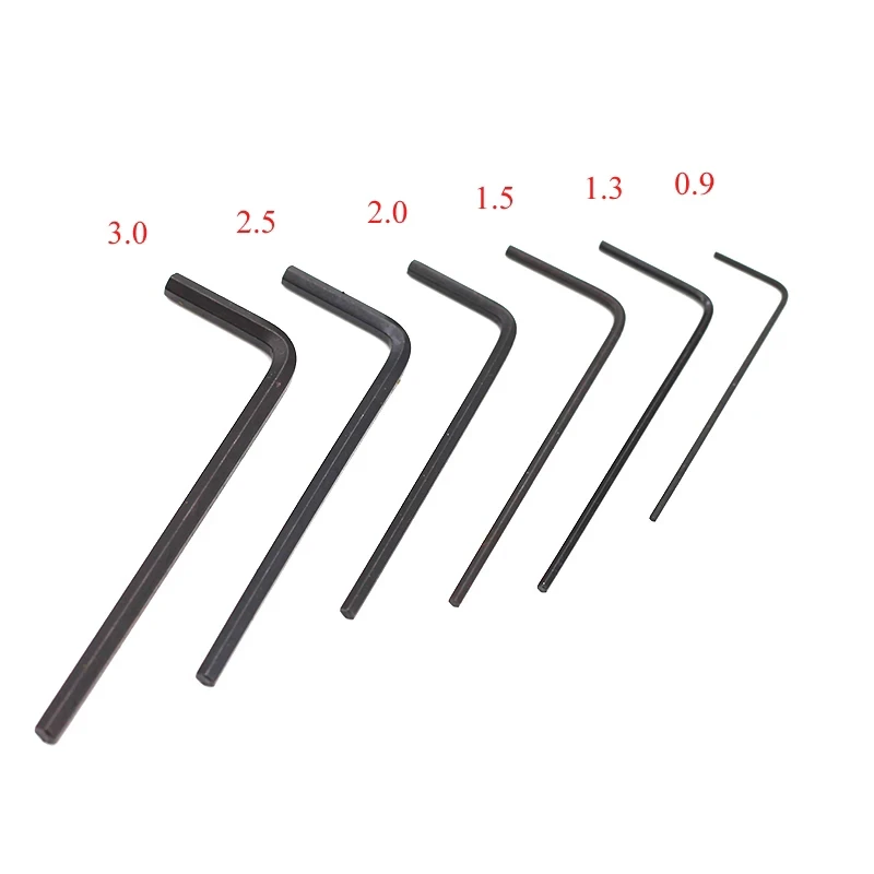 Hex Key Wrench Flat Hexagon 2mm 1.5 0.9 1.27 3 4 5 6 8mm Metric Small Allen Key Set Flat Point End Arm Hex Hexagon Wrench Tool