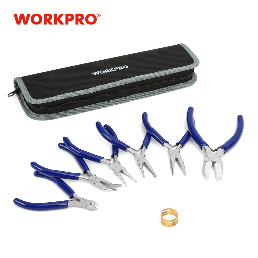 WORKPRO 7PC Mini Pliers Jewelry Plier Set Diagnoal Pliers for Jewelry