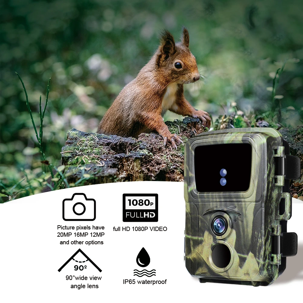 20MP Mini Trail Hunting Camera Wildlife Hunter Cameras Mini600 1080P Forest Animal Cam Photo Trap Surveillance Tracking