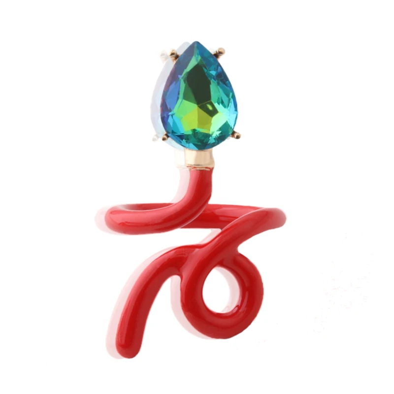 NeeFuWoFu Snake Ring for woman Candy Earrings Multicolor Colored Bohemia de Madera Pulseira Estrela de Cinco Elastic Perles