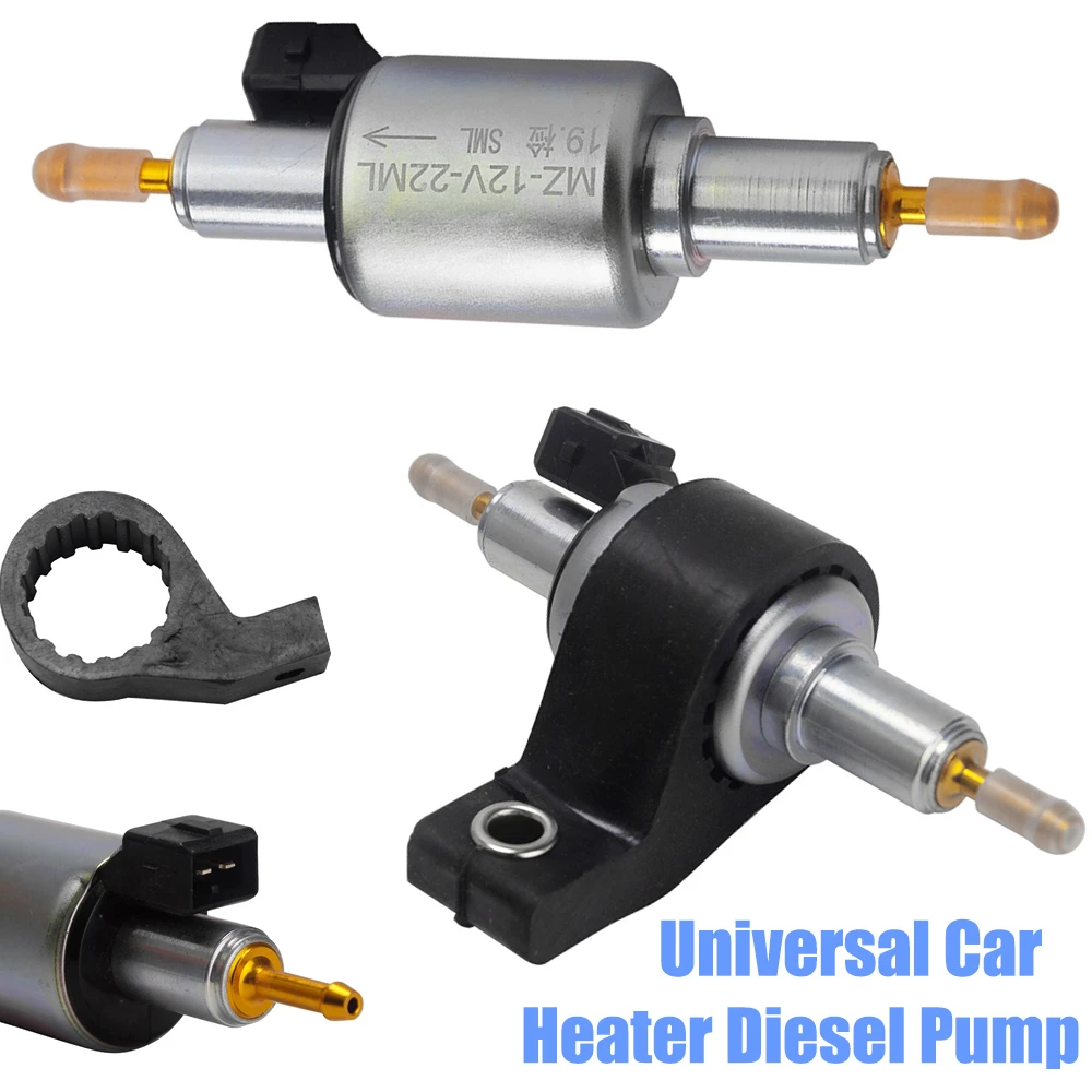 12V 1KW- 5KW Universal Car Heater Oil Fuel Diesel Pump with Bracket Holder ,Vehicle Diesel Air Parking Heat Pump Car Accessories