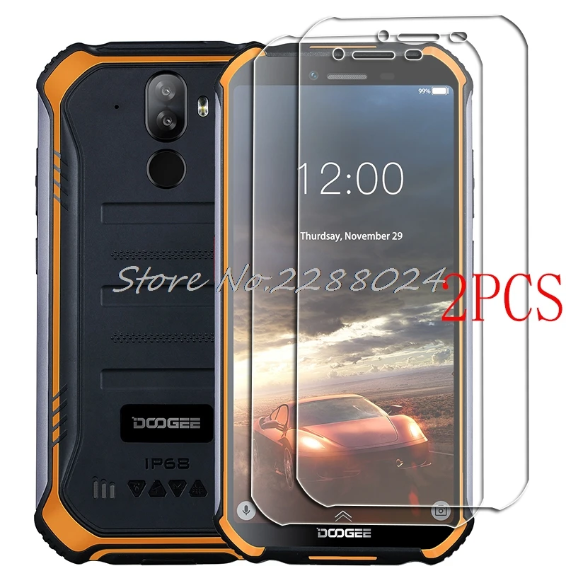 2PCS FOR Doogee S40 Lite Tempered Glass Protective on Doogee S40 Pro 5.5