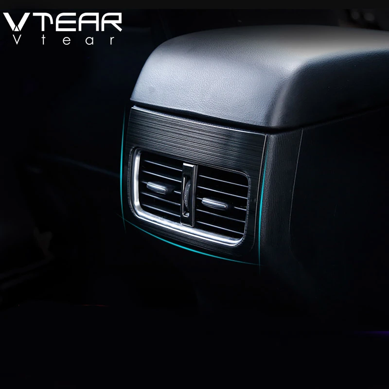 Vtear For Mazda CX-5 CX5 2020-2017 Accesorios Car Armrest Box Rear Air Conditioner Outlet Frame Cover Trim Interior Mouldings