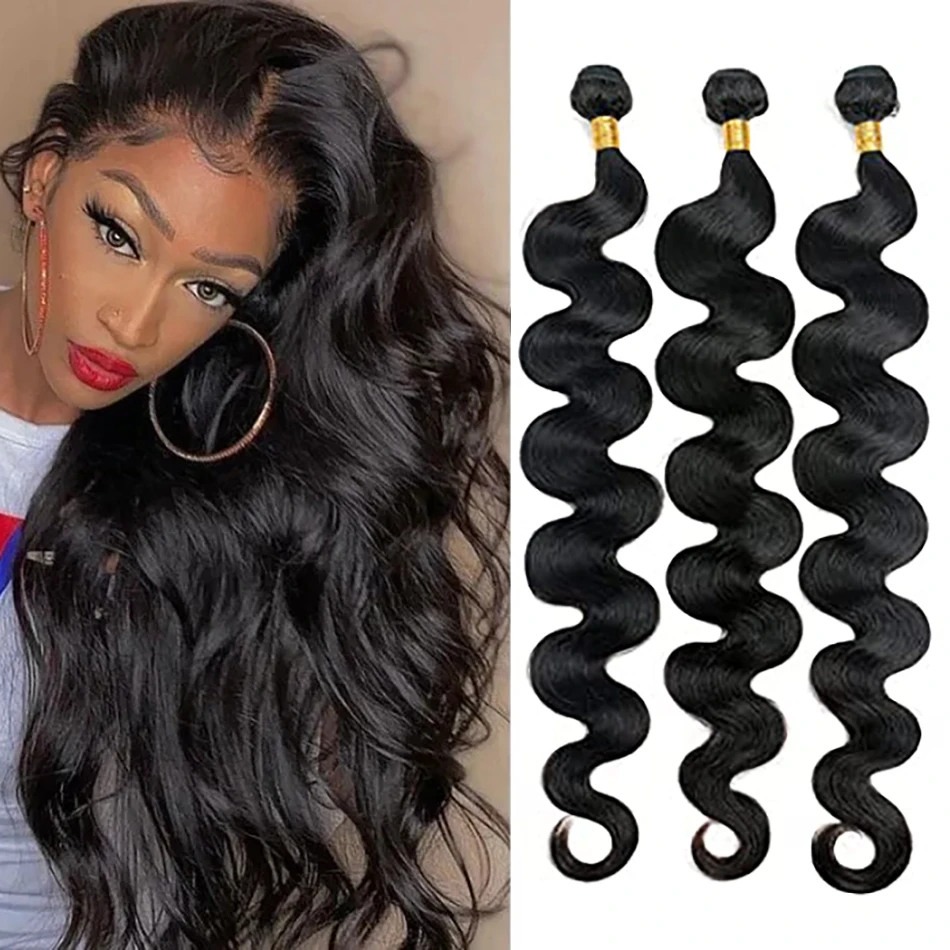 Maxine 30 Inch body Wave bundles 2 3 4 Pieces Preuvian Human Hair Weave Bundles Double Drawn Wavy Vendors Wholesale Product Deal