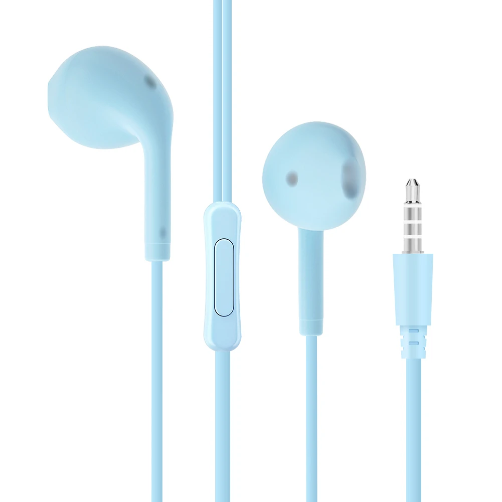 In-ear Earphone Headphone Headset Stereo Earbuds With Mic 3.5mm Aux Jack Wired For Iphone Samsung Huawei Xiaomi Redmi Oneplus
