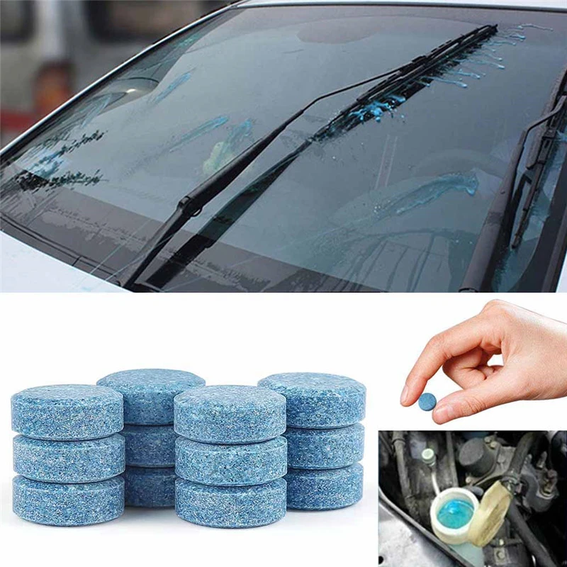 1/10pc(1pc=4L) Car Wiper Cleaner Effervescent Spray Cleaner Solid Wiper Fine Car Window Windshield Glass Cleaner Car Accessories
