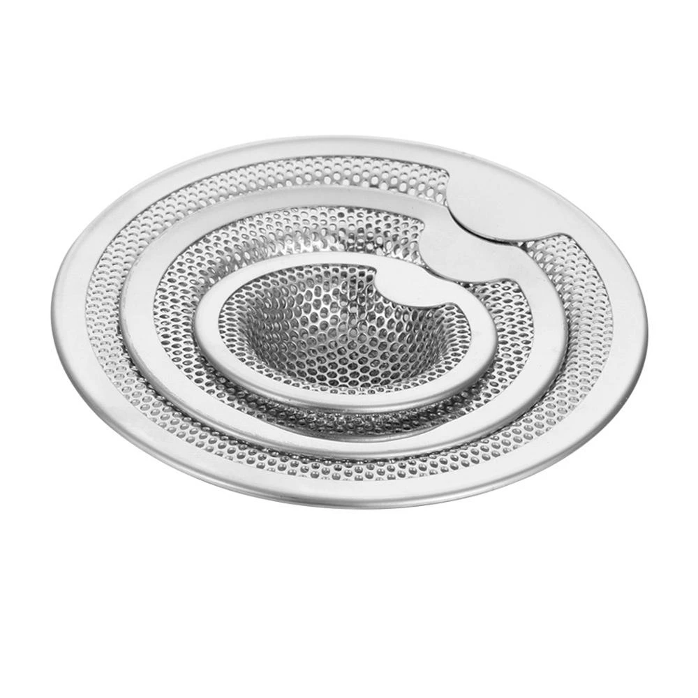 New Kitchen Stainless Steel Sink Strainer Drain Hole Filter Mesh Trap Bathtub Shower Waste Stopper Drainage for Kitchen