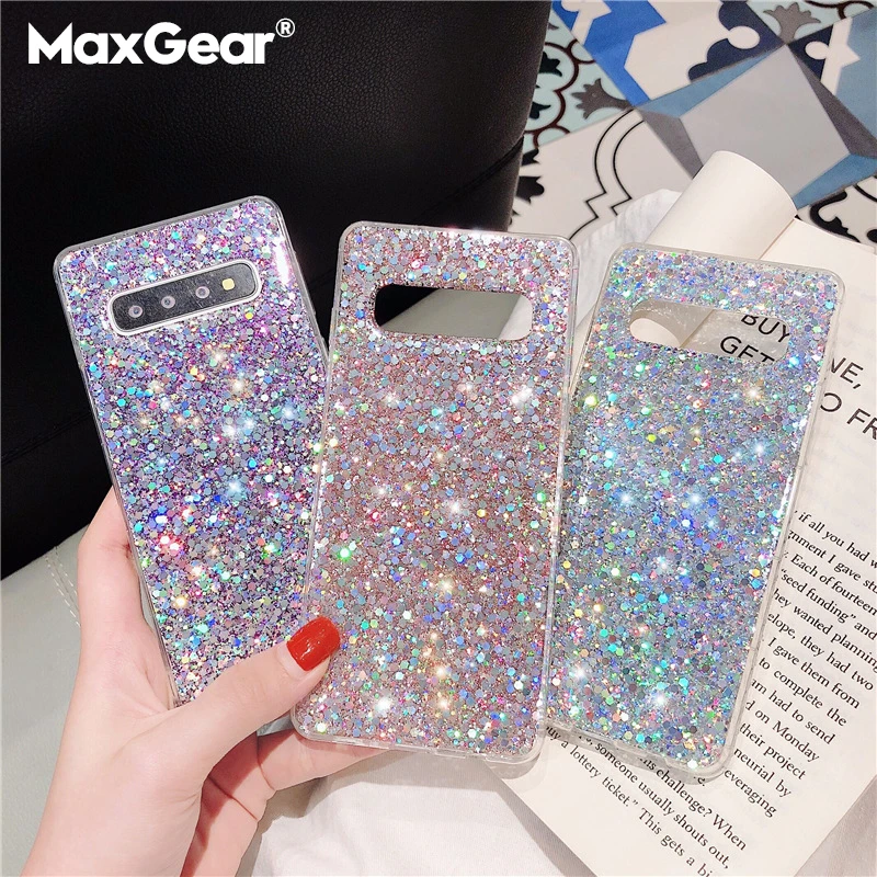 Glitter Crystal Soft Case For Sumsung S21 Ultra S20FE Note 20 8 9 10 Plus S20 S8 S9 S10 Pro A52 A72 A42 A21 A70 A51 A71 5G Cover