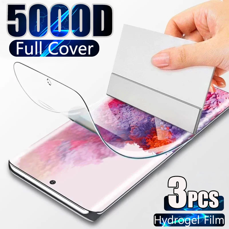 Hydrogel Film For Samsung Galaxy S21 Ultra S20 Plus Screen Protector S20 FE S10 Note 20 Ultra 9 8 S9 S8 S 21 10 E Lite Not Glass